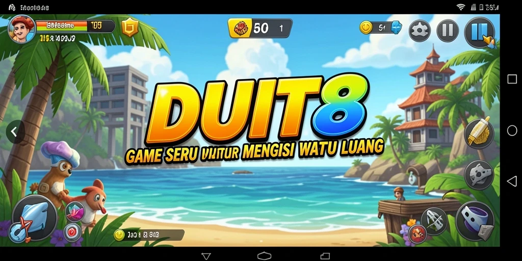 Screenshot DUIT8 menunjukkan gameplay seru dan interaktif.