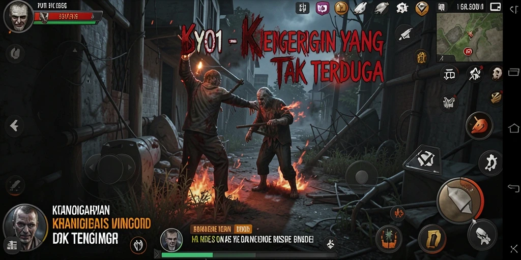 Screenshot gameplay <strong>DY01</strong> menunjukkan suasana Horror yang mencekam dan grafis detail.