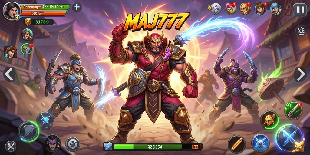 Tampilan gameplay MAJ777 yang seru dan menegangkan dalam pertarungan.