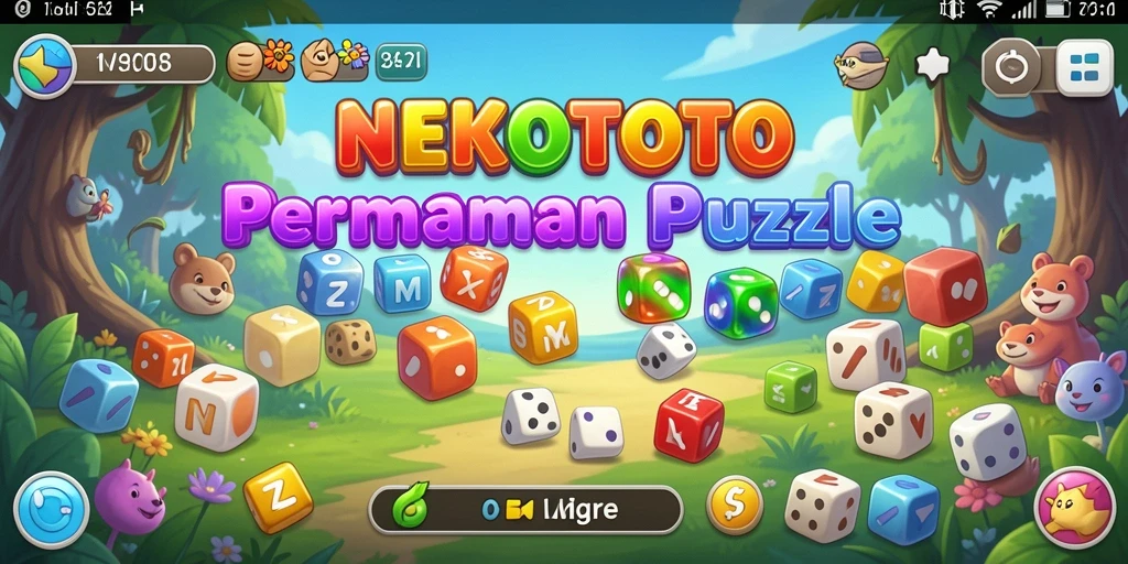Tampilan gameplay NEKOTOTO yang mengasyikkan dan penuh warna.