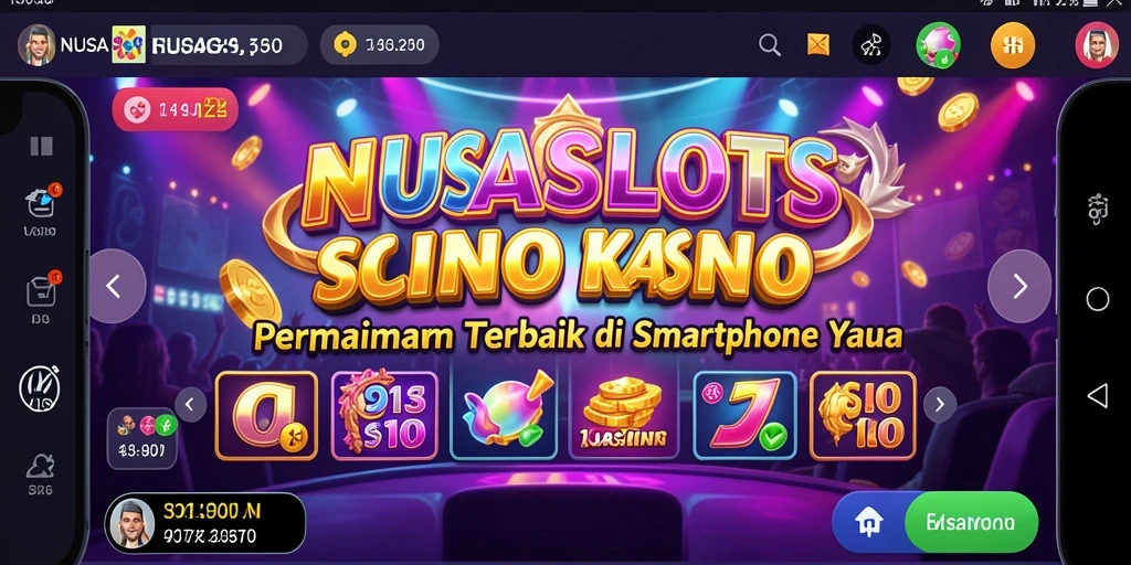 Screenshot utama NUSASLOTS menampilkan gameplay yang seru dan menegangkan.
