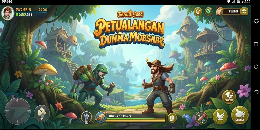 Tangkapan layar dari gameplay petualangan yang mendebarkan.