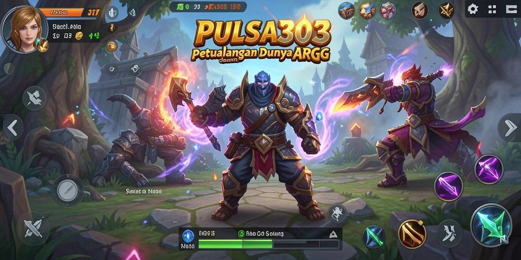 Screenshot PULSA303 menunjukkan karakter beraksi dalam pertarungan ARPG yang epik.