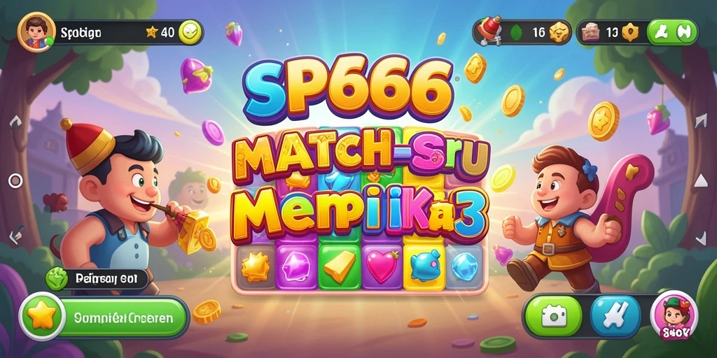 Tampilan permainan SP666 yang penuh warna dan menarik.