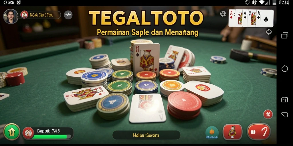 Tampilan gameplay seru Gaple di TEGALTOTO.