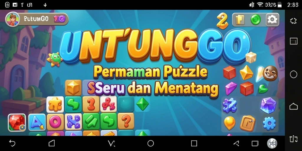 Tangkapan layar UNTUNGGO menampilkan pengalaman gameplay Puzzle yang mendebarkan.