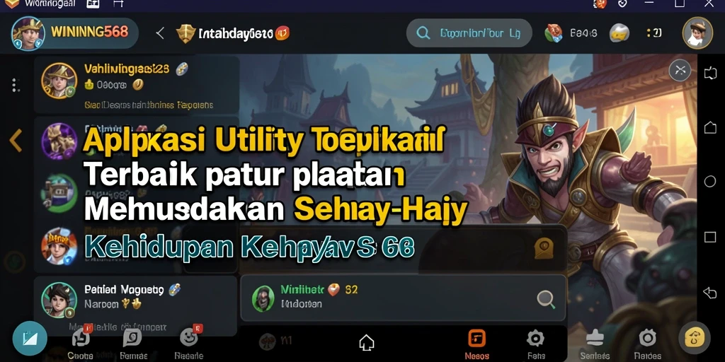 Tampilan antarmuka WINNING568 yang intuitif dan mudah digunakan.